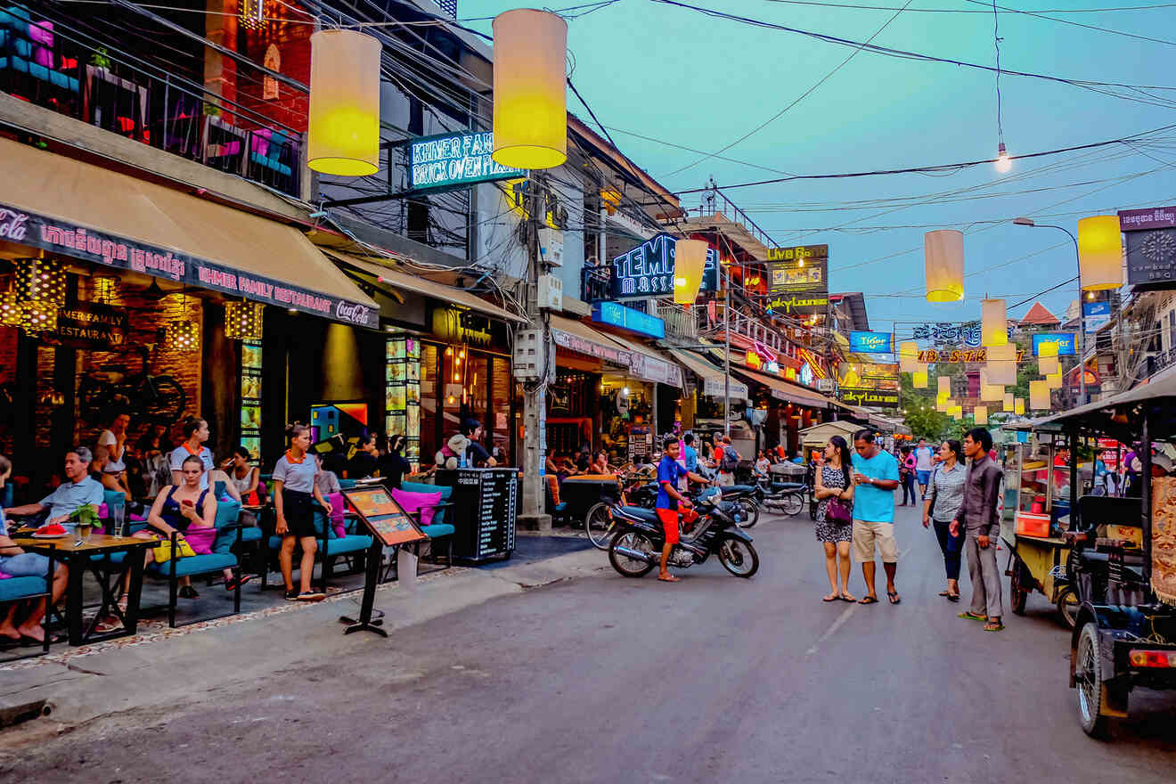 5 pub street with nightclubs in Siem Reap